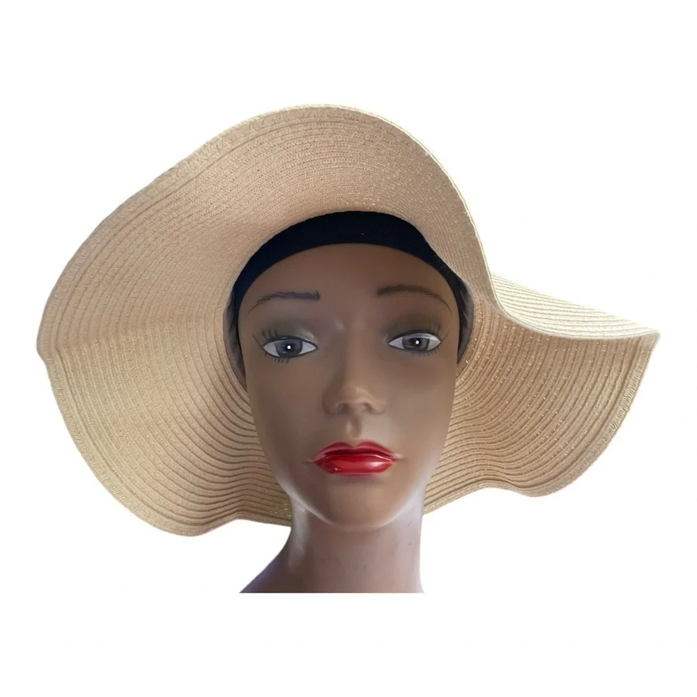 Steve Madden Sun Hat with Tropical Floral Silk Scarf